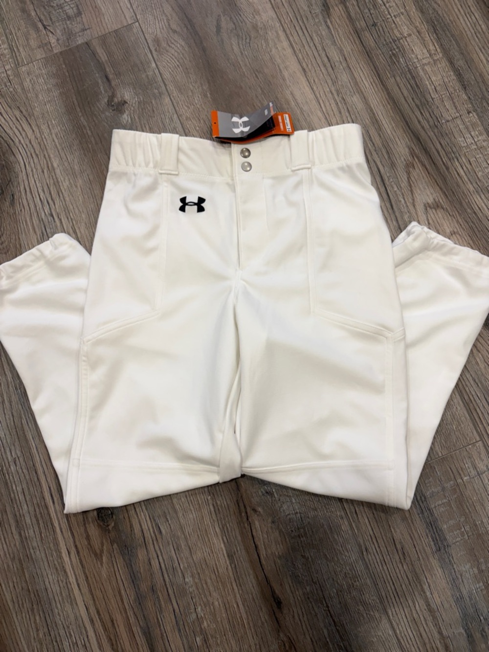 Under Armour Kids White Jogger Baseball Pants